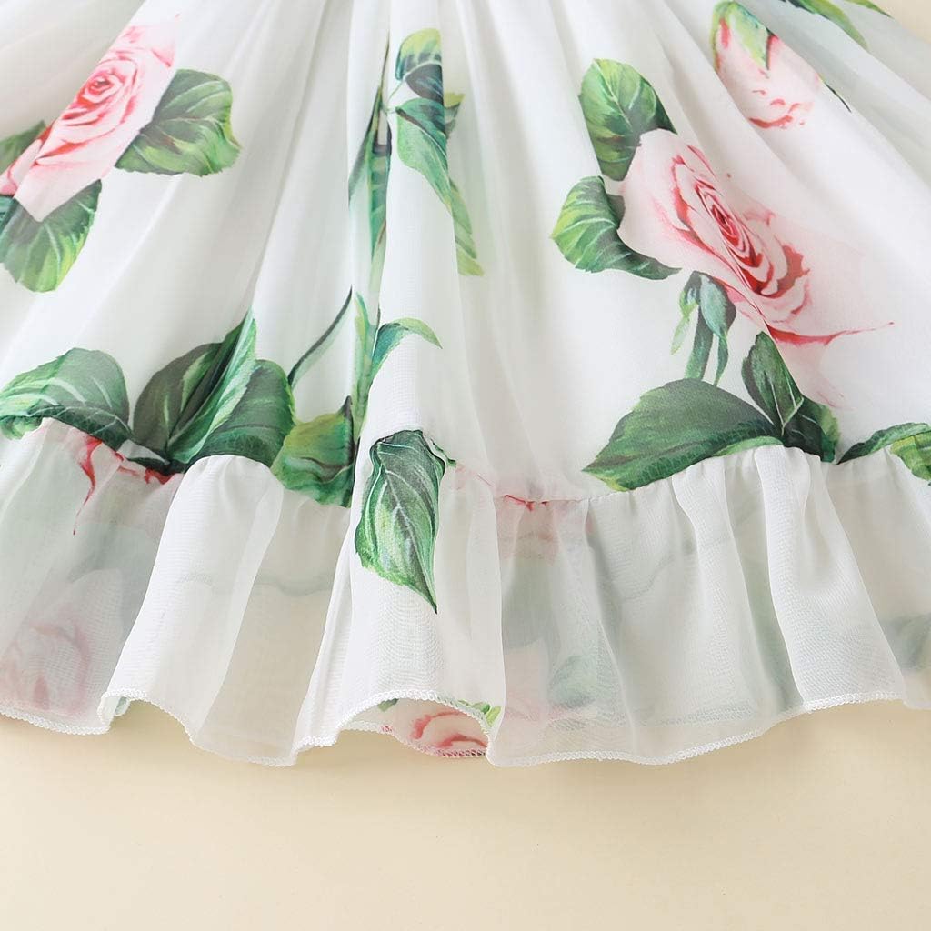 Toddler Baby Girls Summer Dress Chiffon Princess Tutu Dress Floral Beachwear Suspender Sundress Skirt Little Girl Clothes - Image 6