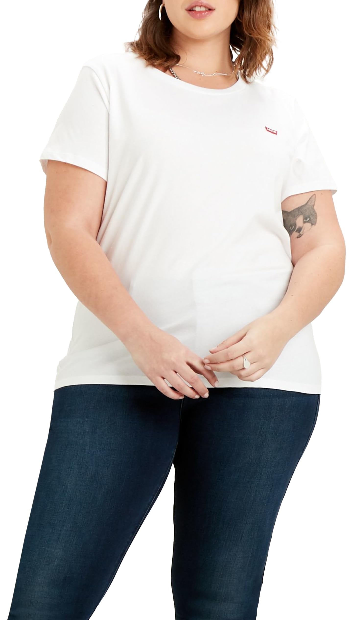 Levi's Plus Size The Perfect Tee Maglietta Donna, Chesthit Logo