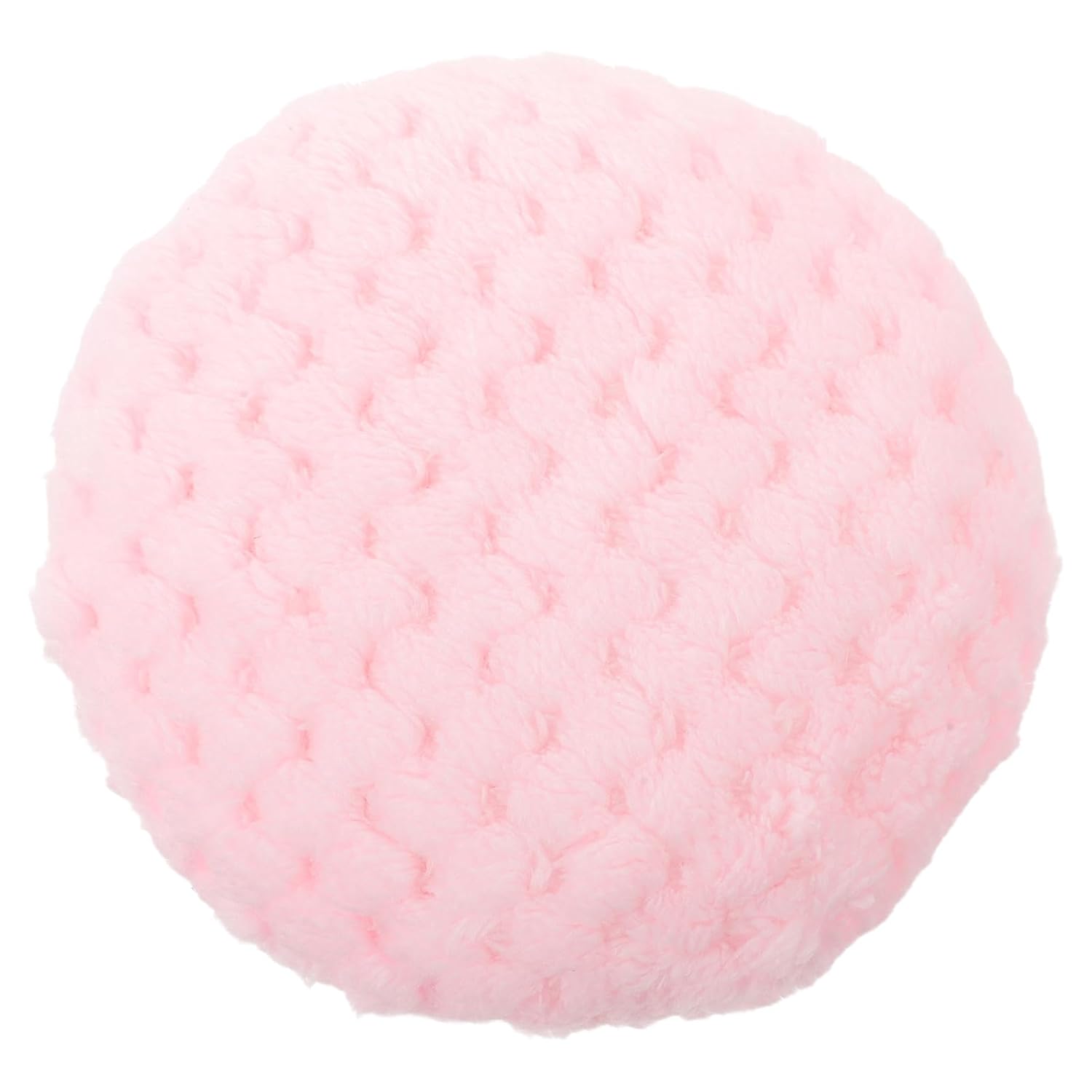 Large Dusting Powder Puff - Fluffy Plush Applicator for Loose Body Powder - Pink 15cm/6 Inch Washable Extra Soft Round Face Makeup Puff