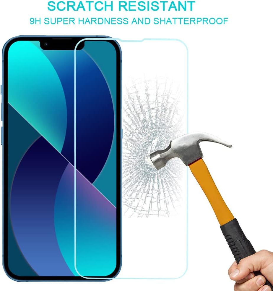 Popular IKABO Glass Screen Protector Compatible with iPhone 13/13 Pro [6.1 Inch] 3 Pack Ultra HD Full Screen Tempered Glass, 9H Hardness, Display Scratch Resistant, Easy Install