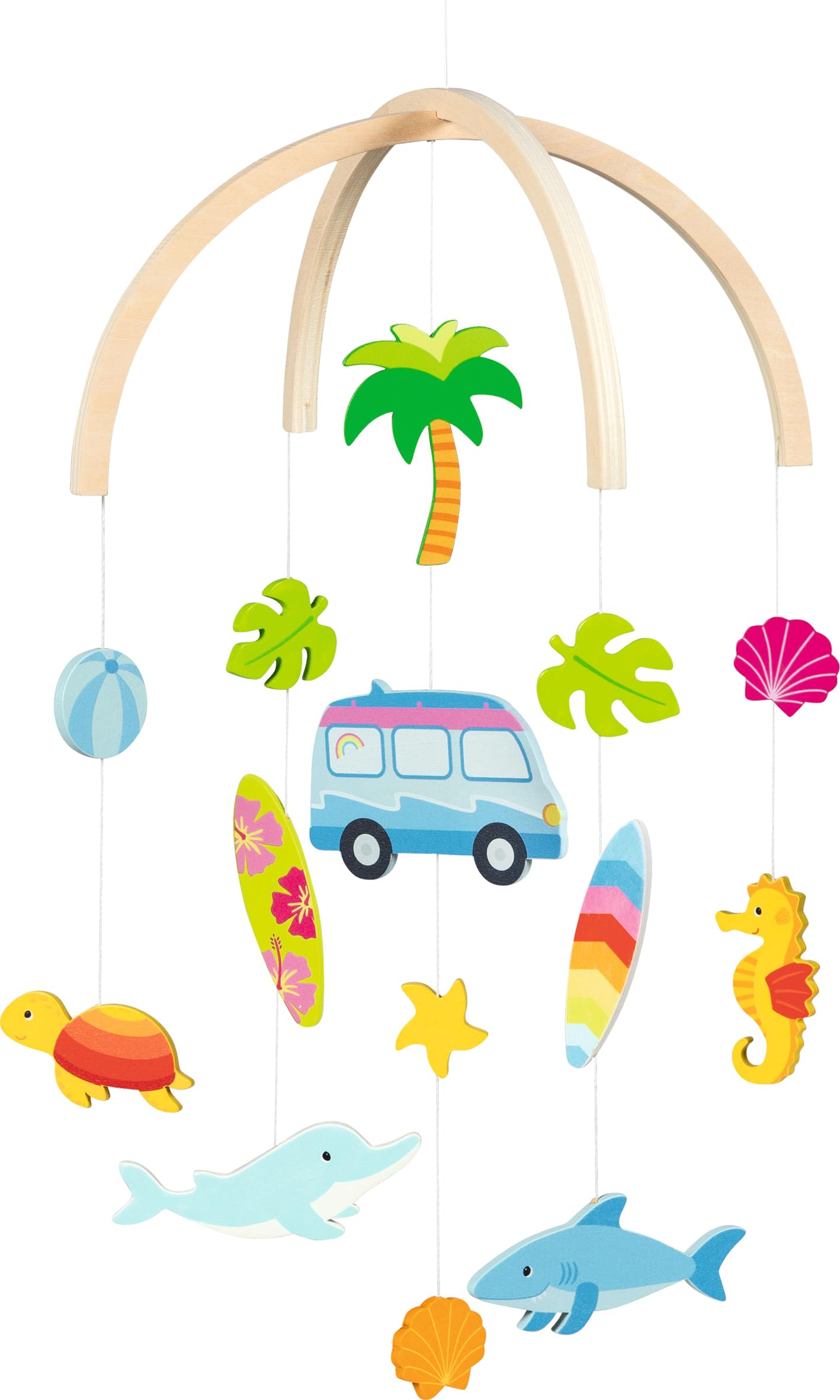 Mobile en bois goki 52865 pour apaiser bébé et décorer la chambre avec style