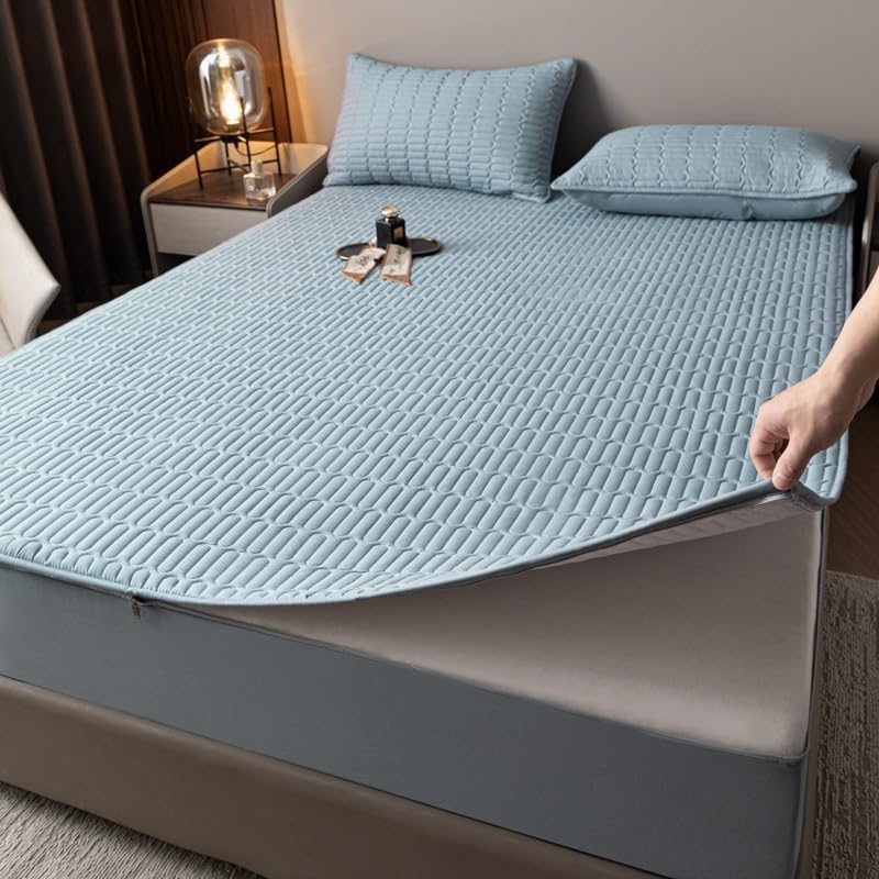 zyhfcfff-sd Mattress Encasement - Full 360° Protection, Easy Care, King & Double (Pink,150 * 200 * 10cm)