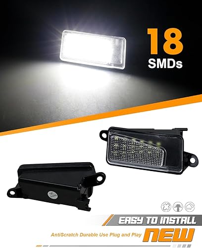 Miniatura 2 de HERCOO 2 luces LED para espejo lateral, compatibles con Ram 1500 2019-2023, 6000 K, color blanco