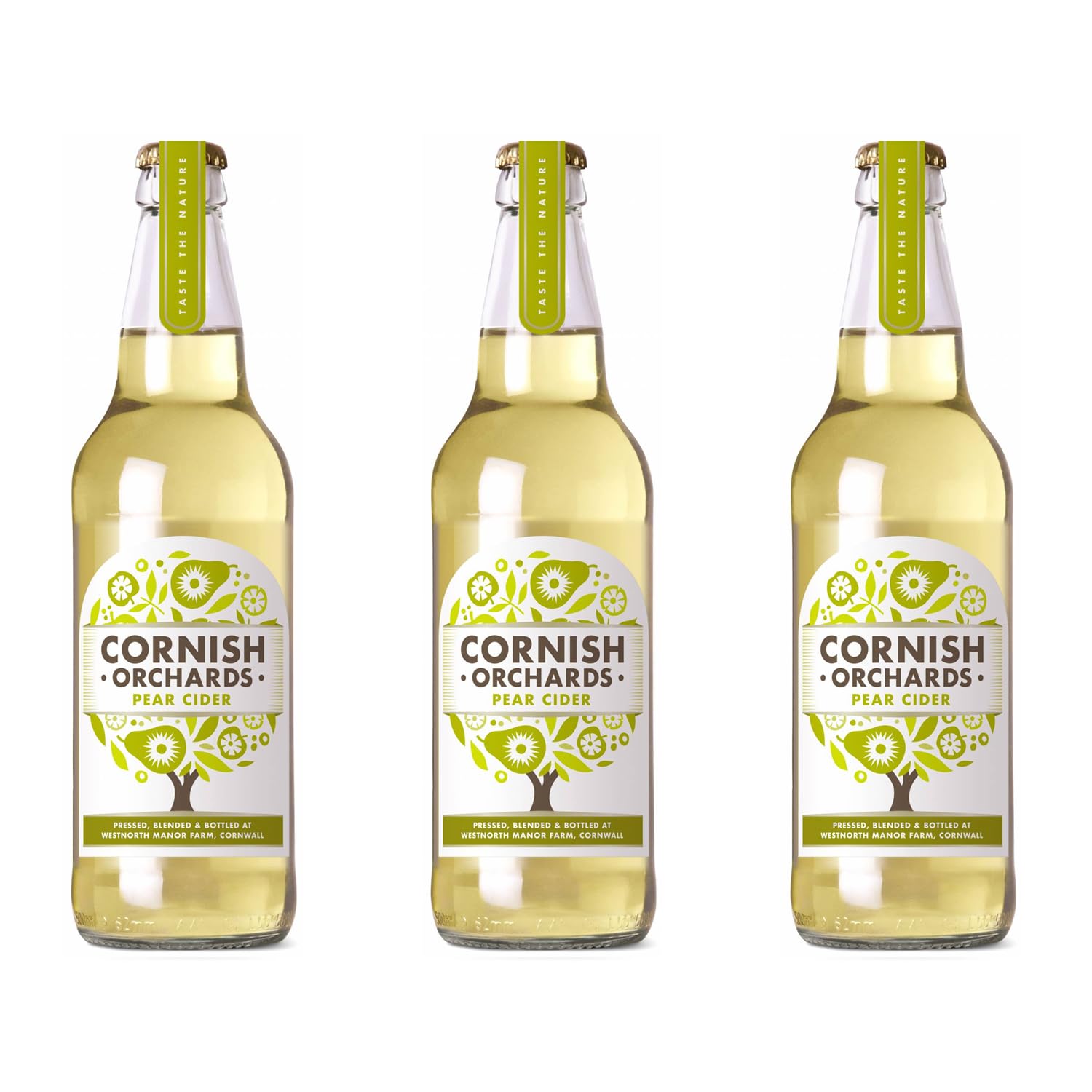 Cornish Orchards Pear Cider 50cl x 3 Glass Bottles