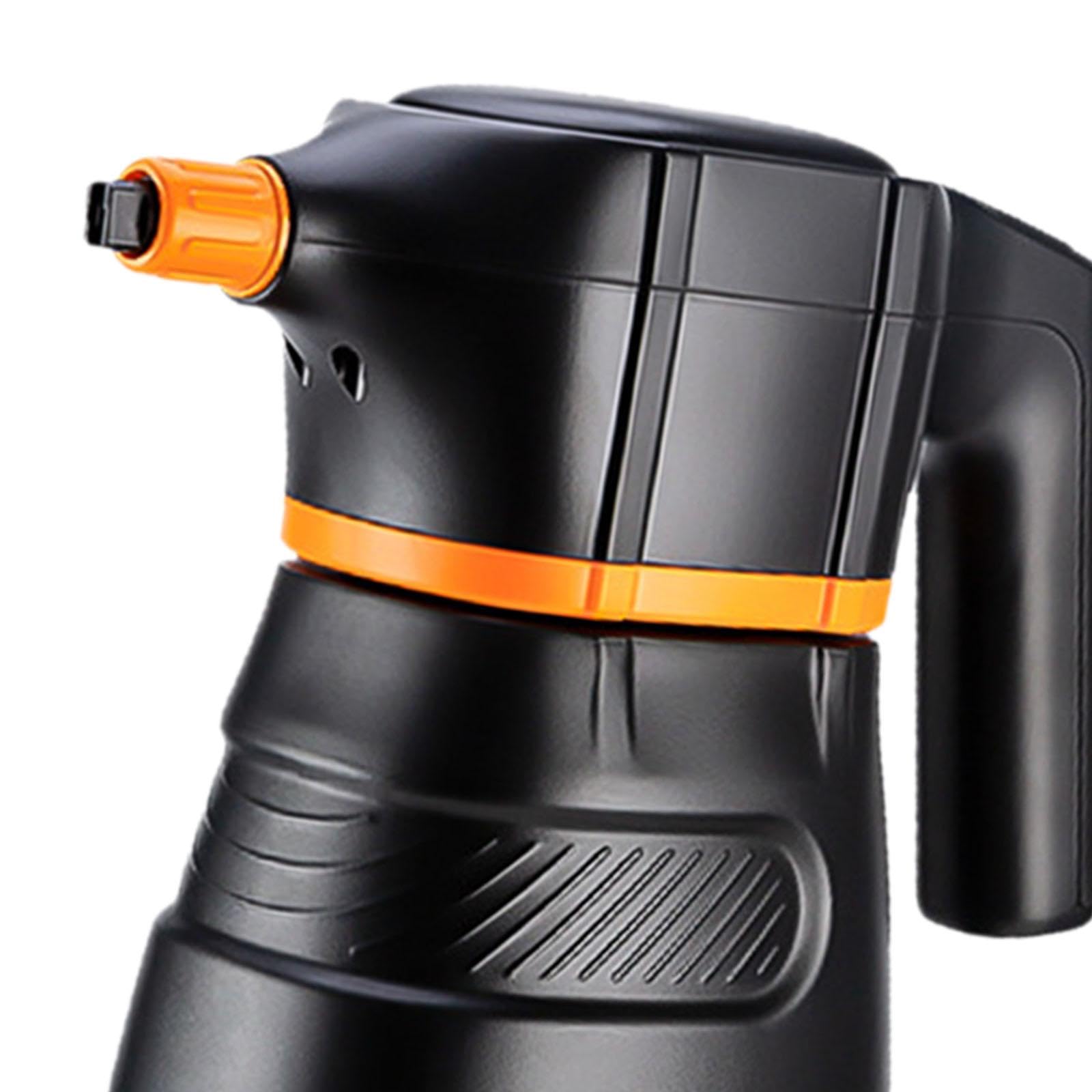 Elektrischer Schaumsprüher, Drucksprüher, Handpumpensprüher, 2 L, für Fahrzeugaufbereitung Und Autopflege, Schwarz Orange