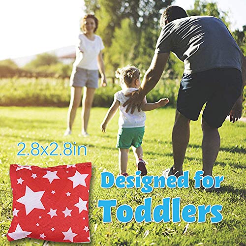 Rabosky Small Bean Bags For Kids Tossing Game, Mini Beanbags Cornhole Toy, Toss Game For Toddler Preschool Prek Daycare Supplies Classroom Circle Time Home Schooling Outdoor Activities #TOP1