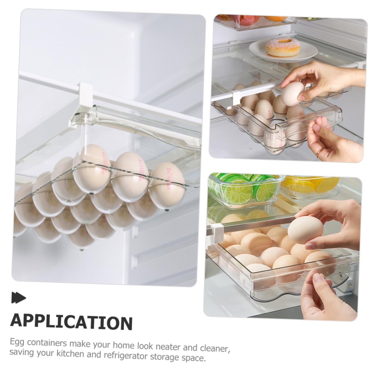 Organizador de Huevos para Refrigerador, Caja de 15 Huevos Abs Pet | Gran Capacidad, Almacenamiento para Cocina y Nevera, Ayuda a Evitar Golpes y Roturas