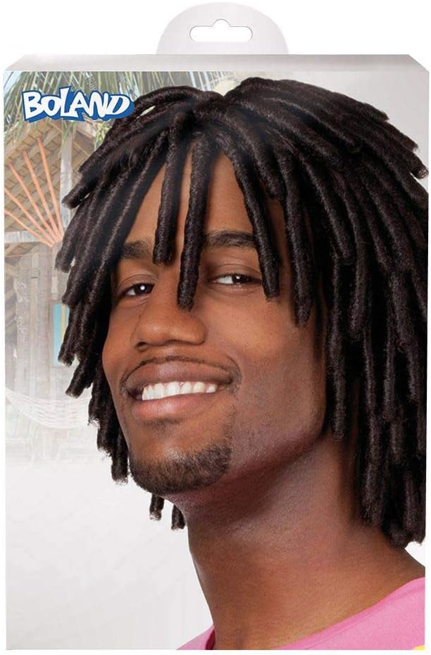 Boland 86391 Levi Jamaican Short Dreadlock Wig standard size