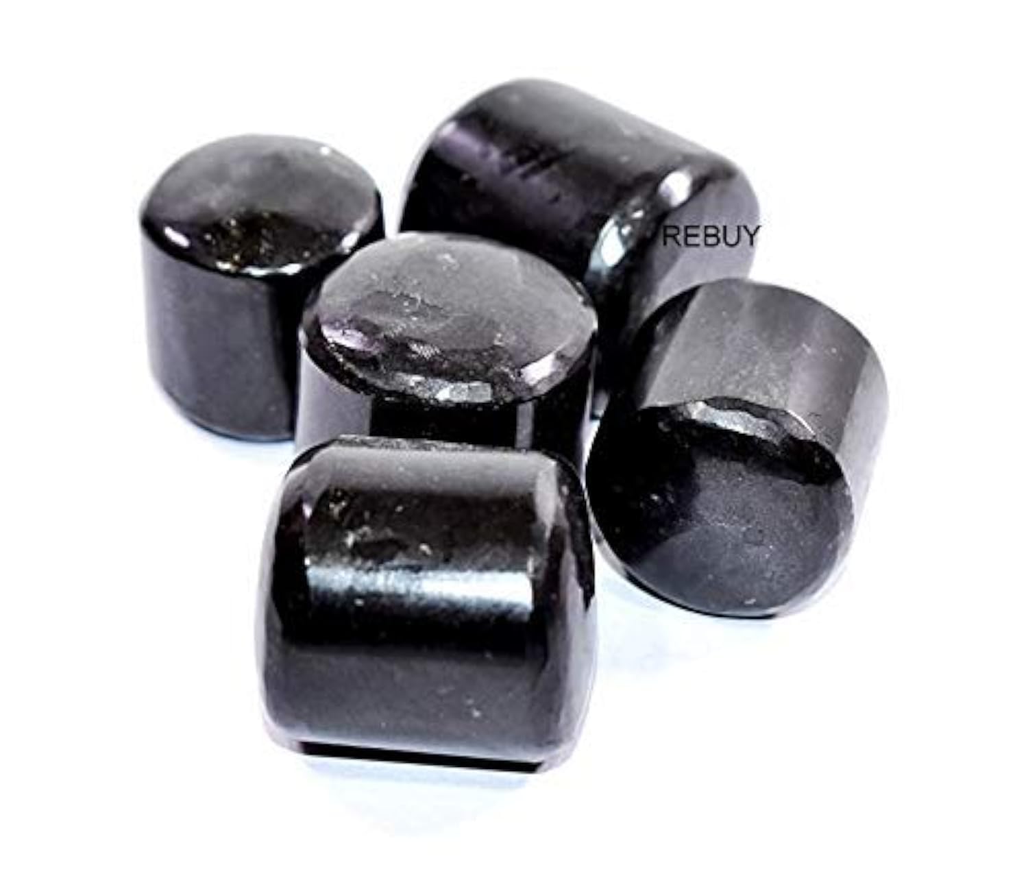 Black Tourmaline Tumble Crystal Healing Stone Tumbles Reiki Healing Stones Chakra Stones By REBUY, 50 Grams