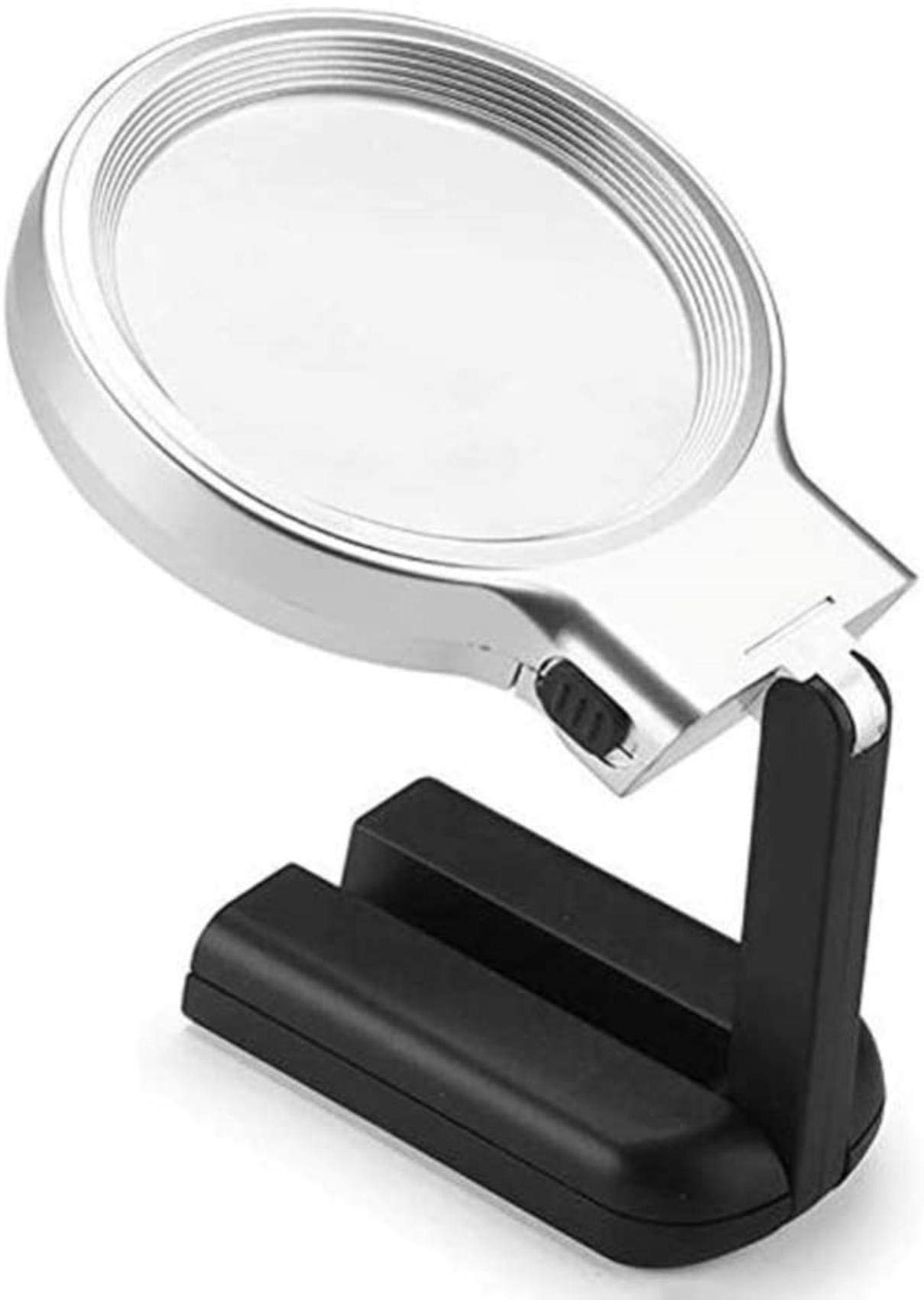 Lupa Z Podświetleniem Led, Bez Użycia Rąk, Z Lekkim Statywem - Podświetlana Lupa 3X 4,5X Do Czytania, Kontroli, Lutowania, Robótek Ręcznych, Naprawy, Hobby
