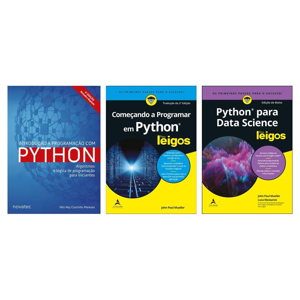 Kit Introdução 4ª ed. + Começando a programar + Python para data science