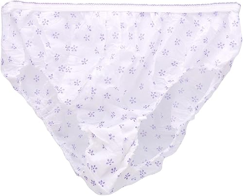 Miniatura 9 de Bragas desechables, ropa interior para mujer, calzoncillos de papel de algodón para viajes y estancias hospitalarias, 7 piezas (XL), Predeterminado