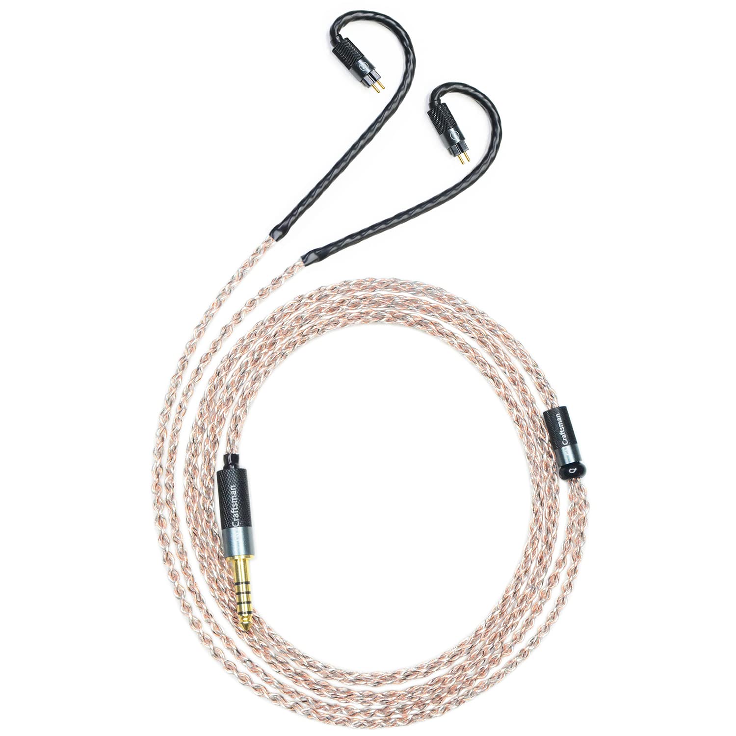 MMCX Plug 5N OFC Copper+Graphene Earphone Replacement Cables for SHURE SE846 SE535 SE425 Xelento Remote T8iE T9iE Fidue A83 SIRIUS MkII Dunu DK3001Pro DK4001 UE900S W60 W80 (3.5mm Plug, MMCX)