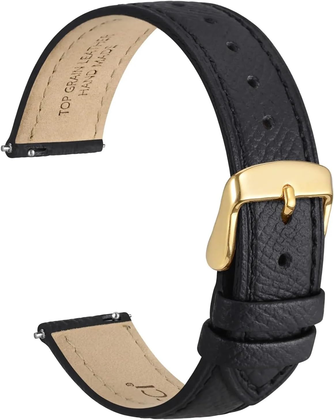 Leather Watch Band 12 13 14 15 16 18 20 22mm For Women Replacement Strap Quick Release With Stainless Buckle