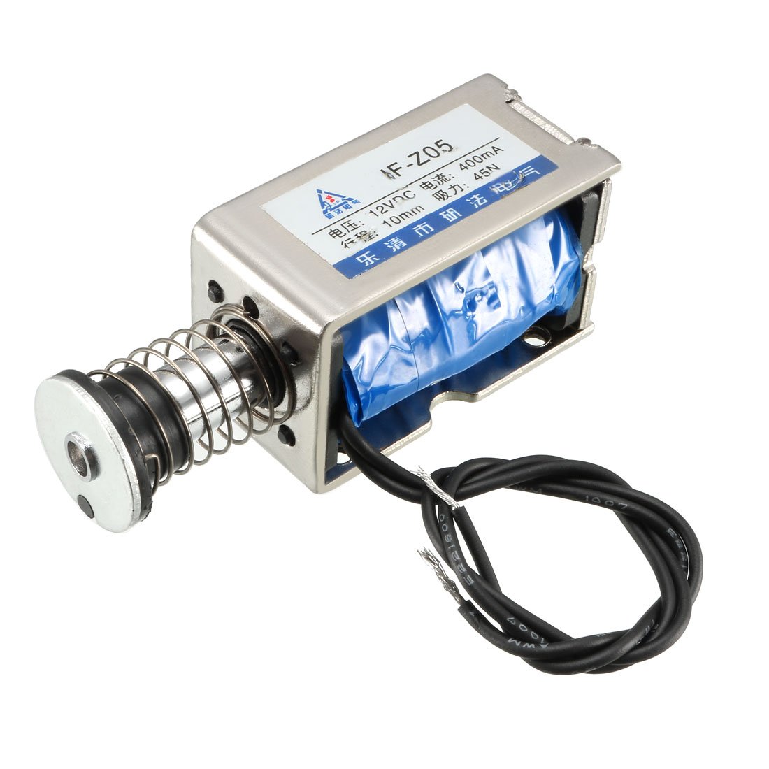 Électroaimant solénoïde CC 12V 45N actionneur linéaire 10mm