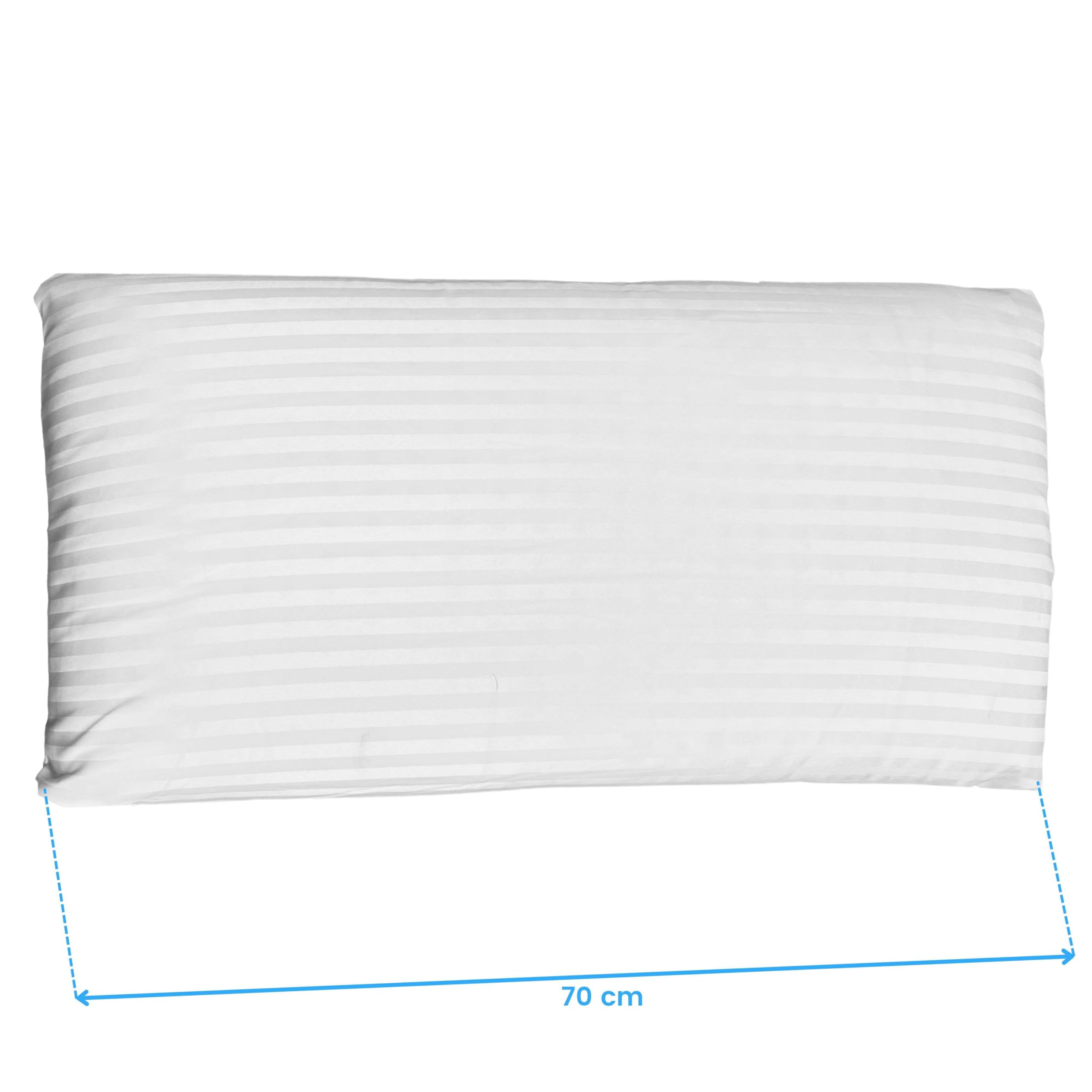 Miroytengo Almohada de Látex Perforada con Funda 70 cm