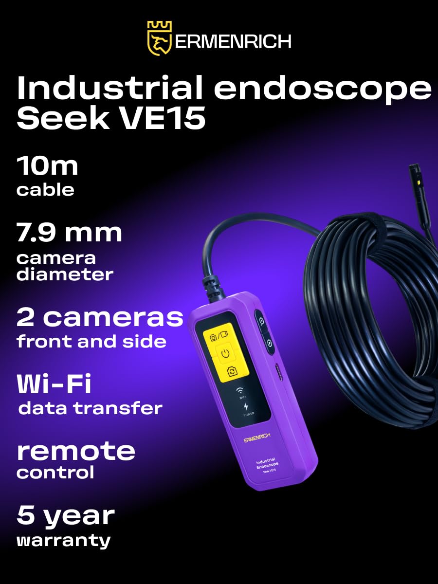 Seek VE15 Kamera Endoskopowa 1440P Dual Lens WLAN