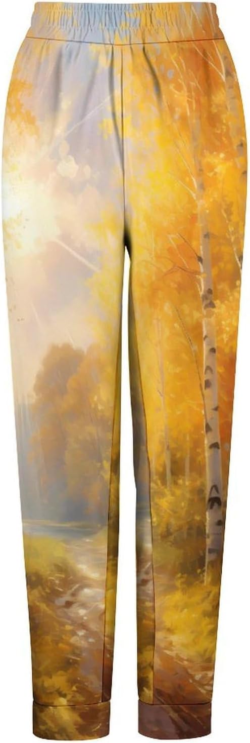 Autumnal Park Women's Pajama Pants Comfy Lounge Pants Sleep Pj Bottoms Soft Fall Winter Sleepwear