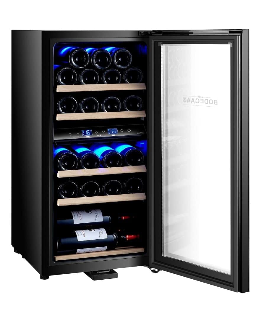 BODEGA43-22 Weinkühlschrank 2 Zonen 22 Weinflaschen 60 Liter 5-20°C 41 dB Kompressor