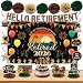 Holkcog Retirement Party Decoration, Vintage 2026 Retired Banner Background, Hello Retirement Honeycomb Centerpieces Hanging Swirls Cake Top, Office 2026 Retired Farewell Good Luck Goddbye Party Decor