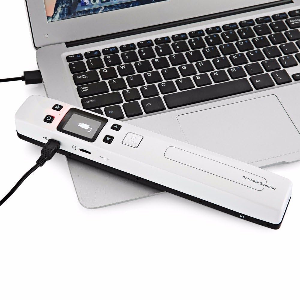 1050 Dpi Portátil A4 Papel Documento Escáner Pen Wireless Book Scanner (Blanco)