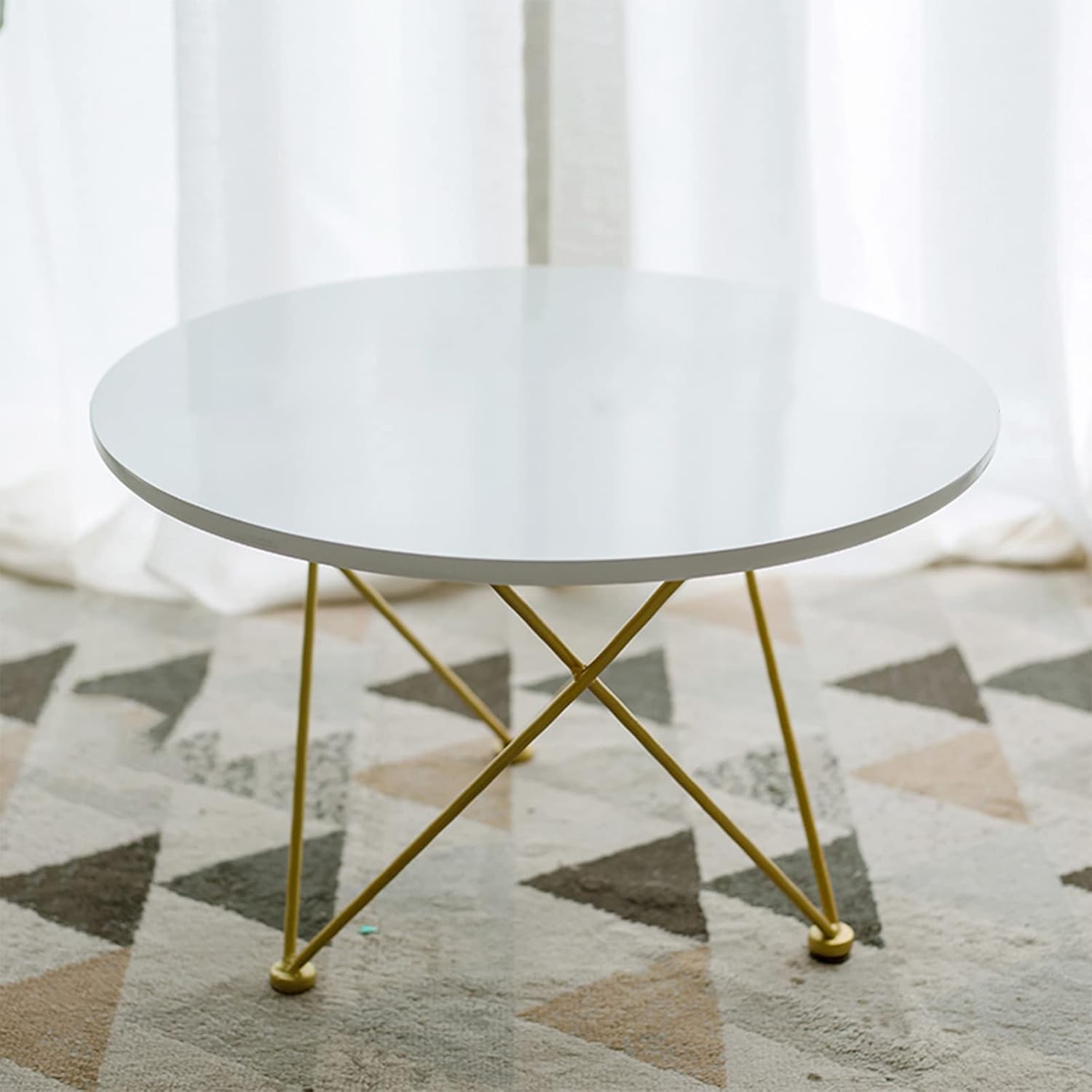 Side Table/End Table,Farmhouse Small Console Table Accent Side Coffee Tables for Living Room Balcony Office,Brown