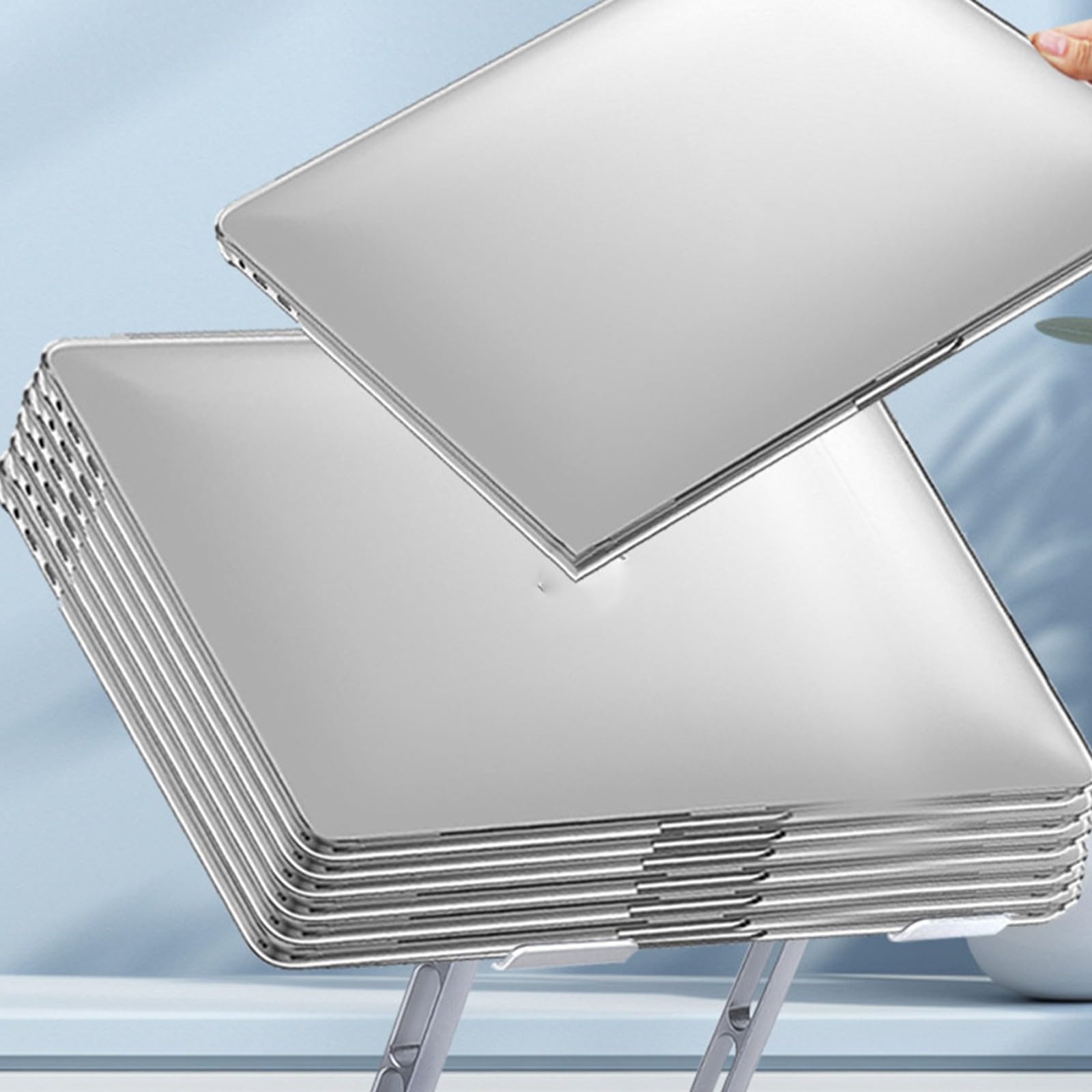 Portatile Laptop Stand Base Pieghevole Notebook Stand Staffa per Computer Portatile Staffa di Raffreddamento Rack Alluminio Risers Ergonomici