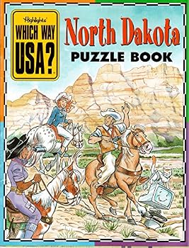 Paperback North Dakota Puzzle Book (Highlights Which Way USA?, North Dakota) Book