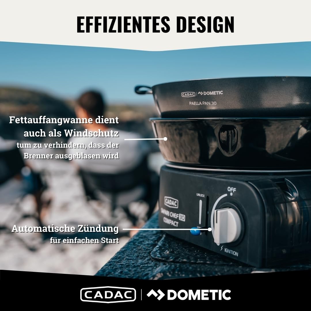 CADAC - Safari Chef Compact 30 - Stahl - Aluminium - Kunststoff - Gas Barbecue - 50mBar