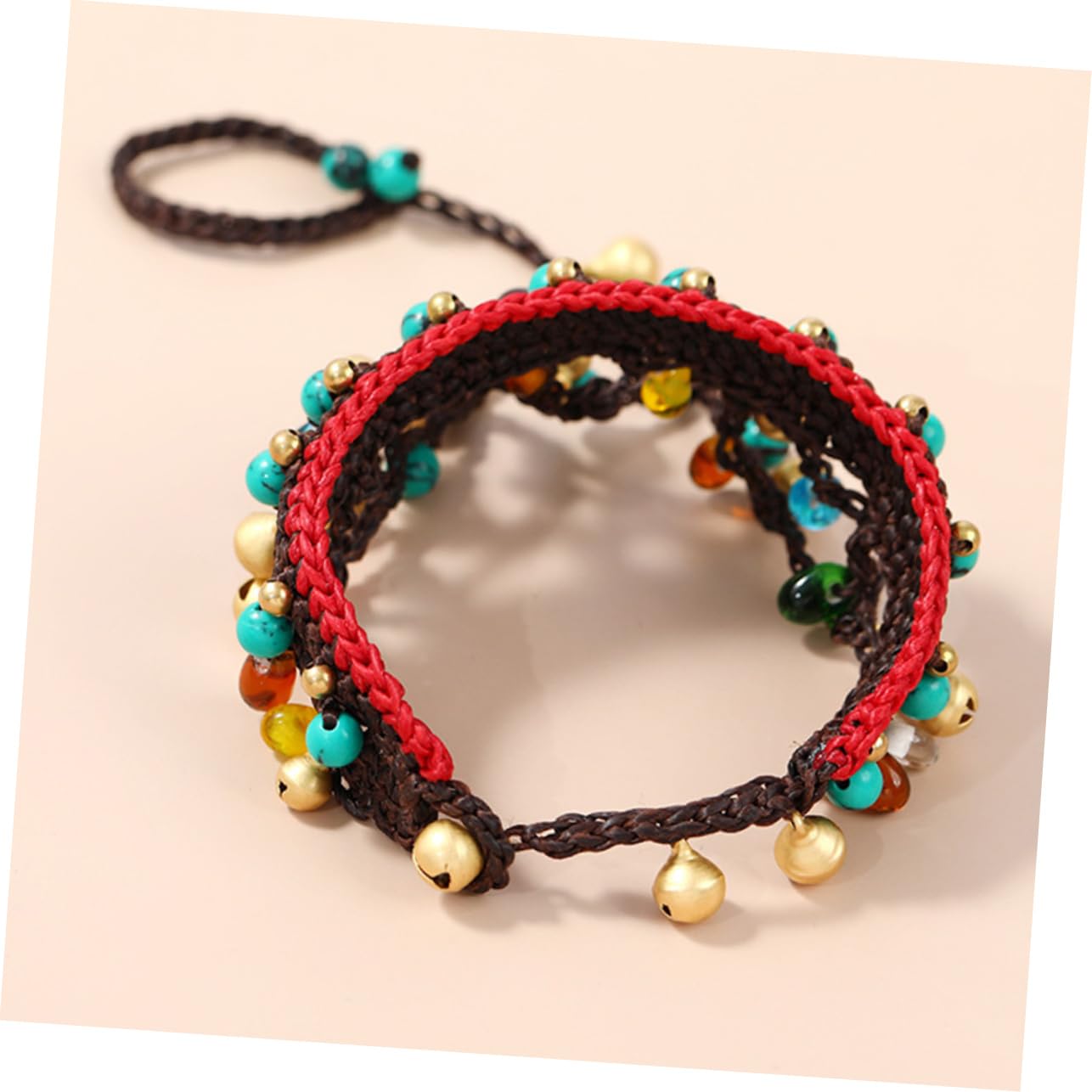 Pulsera de cuerda de de vidrio pulseras de pulsera trenzada Brazalete de dedo Brazalete artesanal pulseras para chicas adolescentes pulsera artesanal trenzada