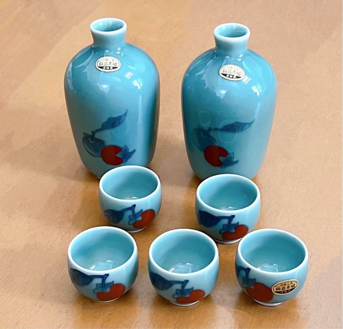 Amazon.co.jp: 伊万里焼 鍋島青磁 虎仙窯 酒器7点セット : ホーム