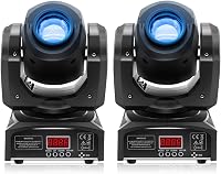 HOLDLAMP DMX512 Mozgó Fejű LED Színpadi Lámpa Szett - 8 Mintás Fényeffekt Diszkóhoz, Bulikhoz, Rendezvényekhez - 2 db 1