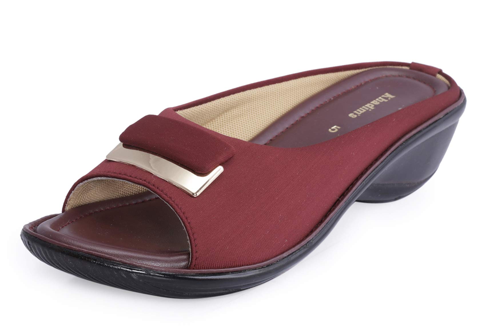 Khadims Women Maroon Wedge Heels - UK 5 (B085T84NTG) Amazon Price History, Amazon Price Tracker