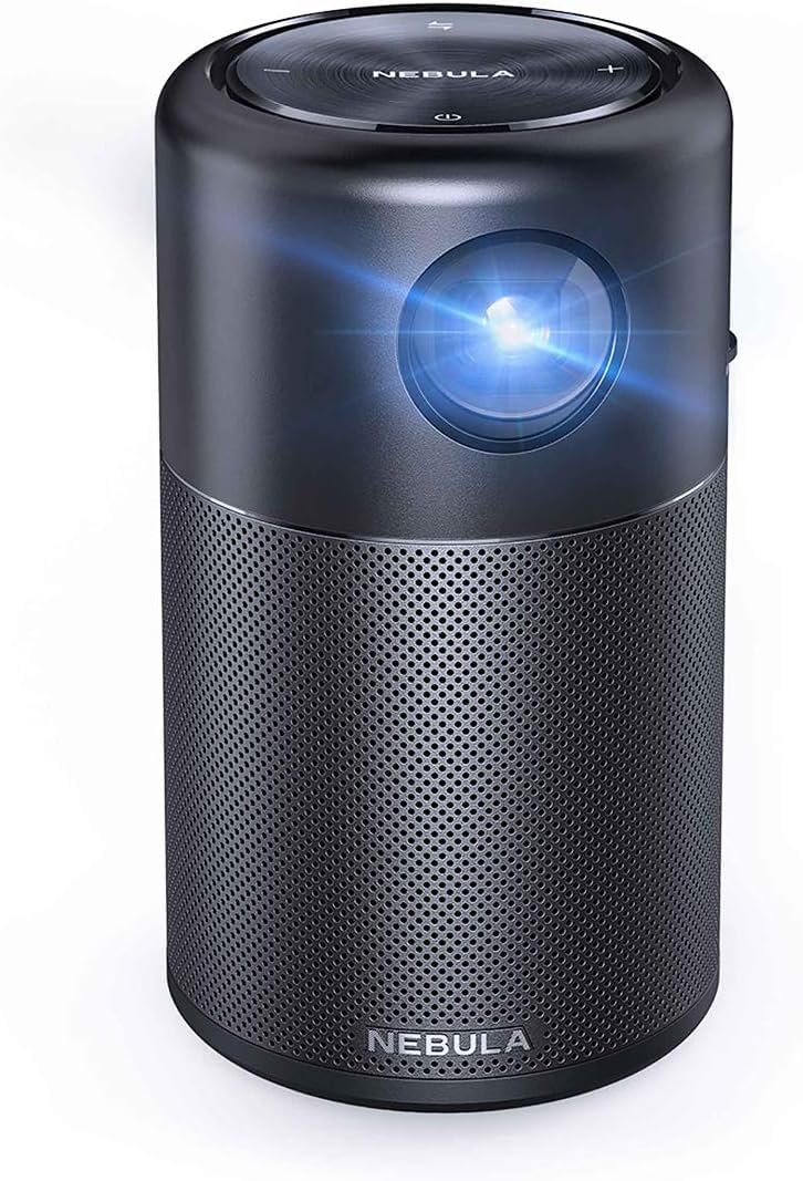 Nebula Capsule tragbarer Mini-Beamer in Getränkedosen-Format mit Akku und 360-Grad-Lautsprecher