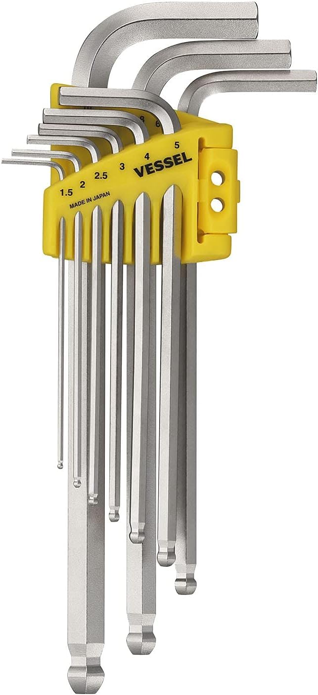 Clés hexagonales en L VESSEL 8309BPU pour entretien de vélo et mobilier