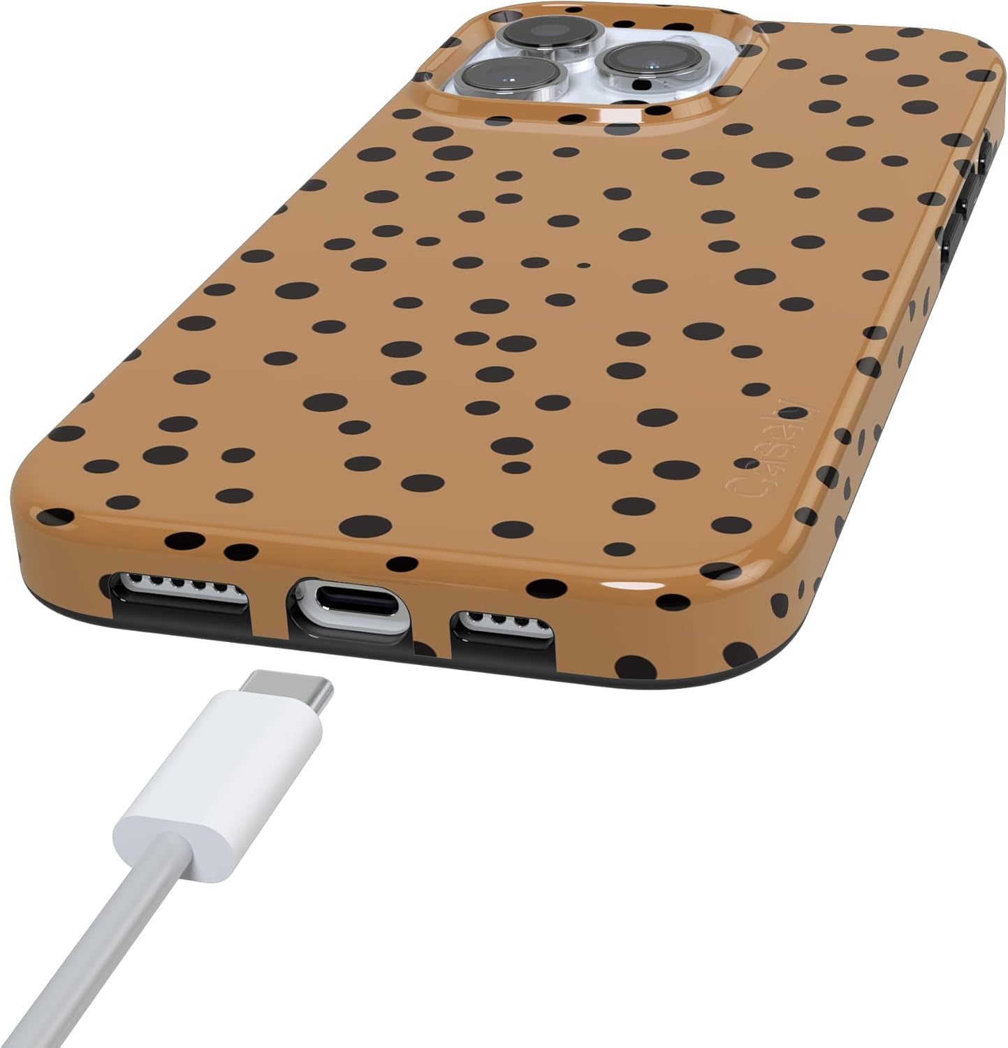Casely iPhone 16 Pro Case | Spot On | Dotted Animal Print | Compatible with MagSafe | Classic Ultra Slim Design