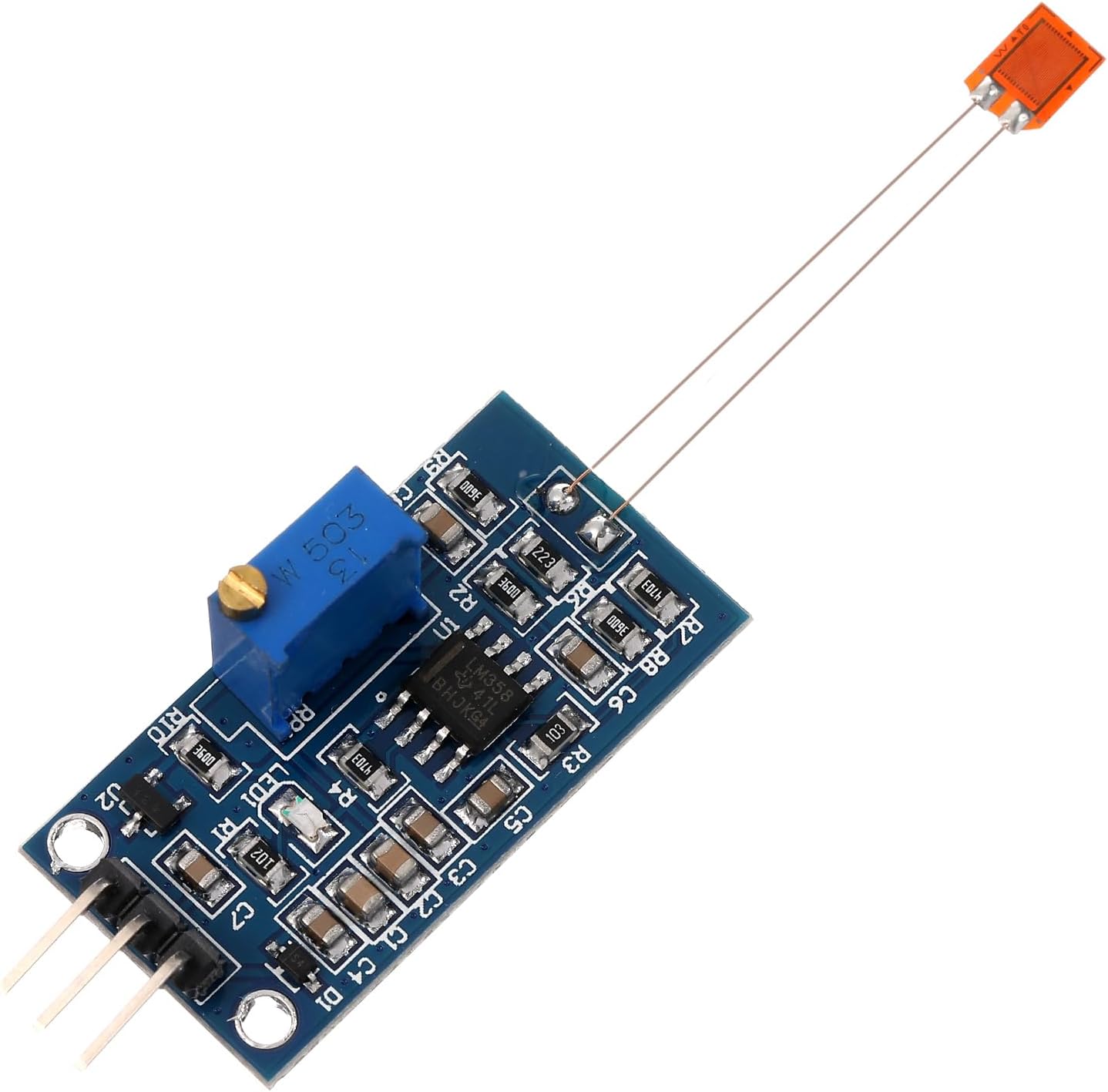 Hemobllo Strain Gauge Sensor Module with Analog Voltage Output for Bending Test Load Cell Amplifier for Industrial Measurement and Weight Detection