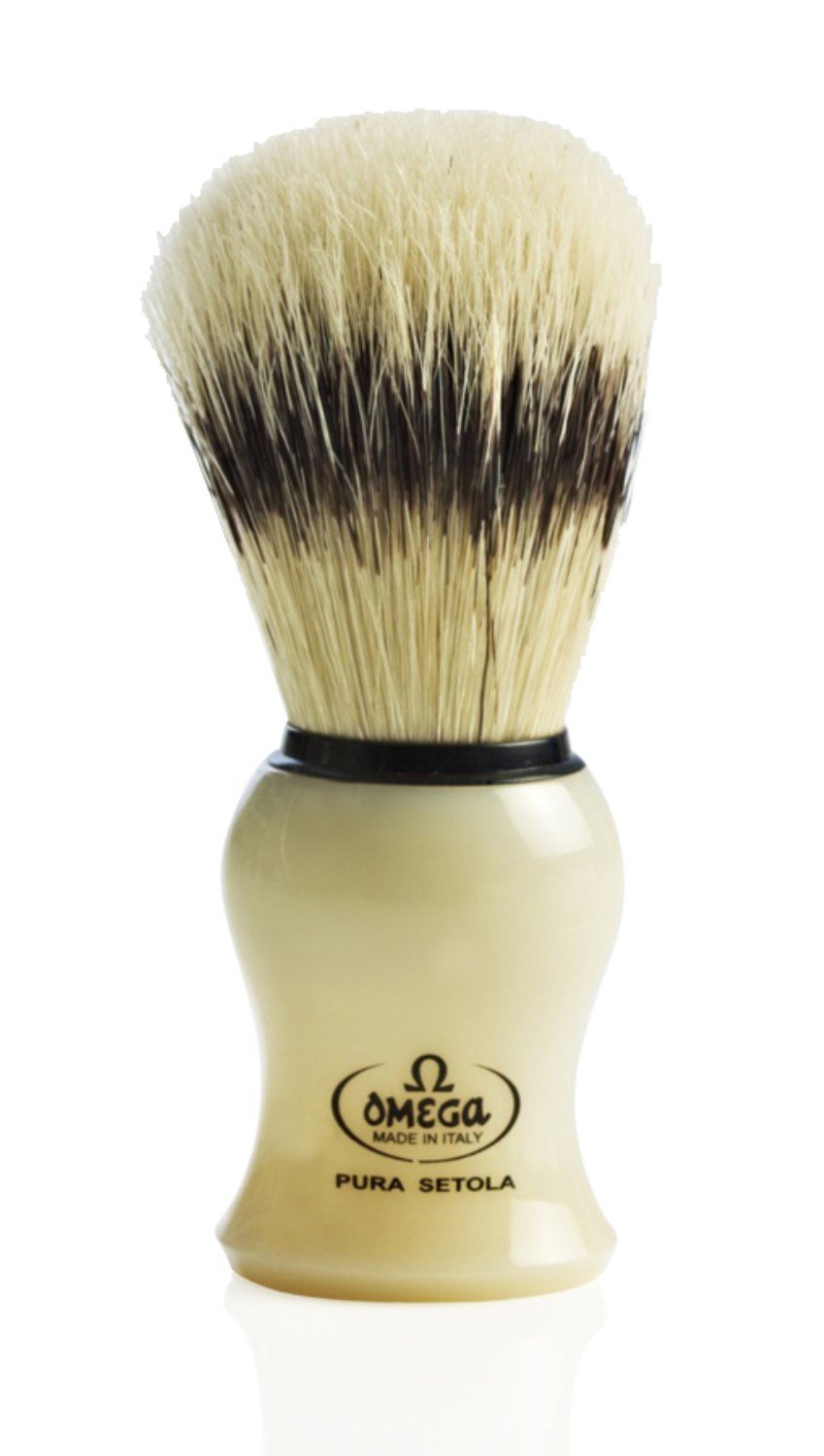 Omega 80266 - Brocha de afeitar, cerda auténtica