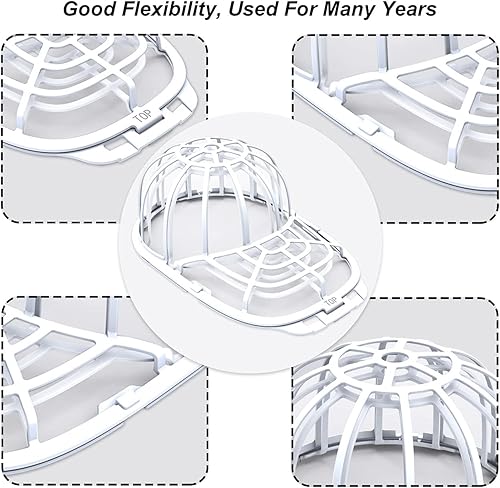 Miniatura 3 de Eiito Lavadora de sombreros para lavadora, jaula de lavado de sombreros, limpiador de sombreros para gorras de béisbol, paquete de 2 unidades, 2