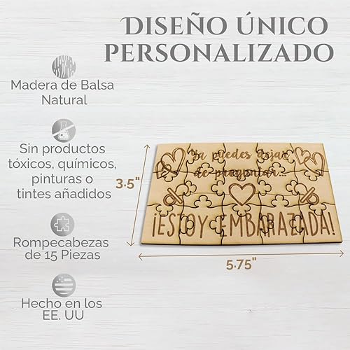 Miniatura 3 de FashionJunkie4Life Sorpresa de Embarazo de Puzzle para Papas y Abuelos