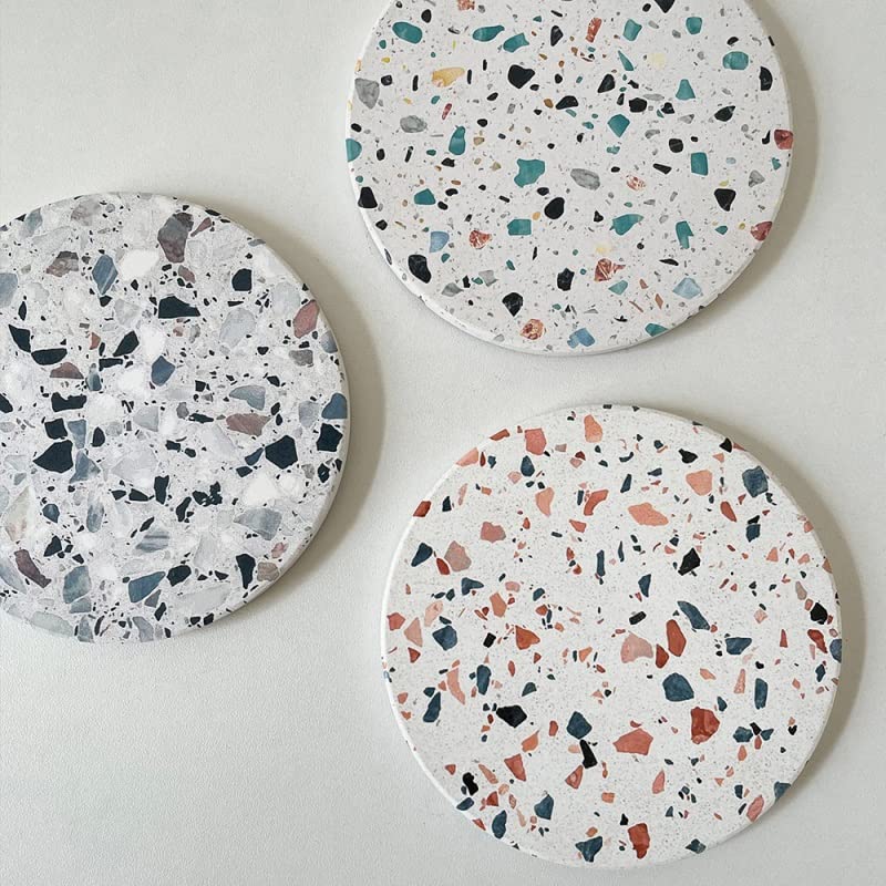 Napperon en liège terrazzo Argento 10cm pour protection table - 5