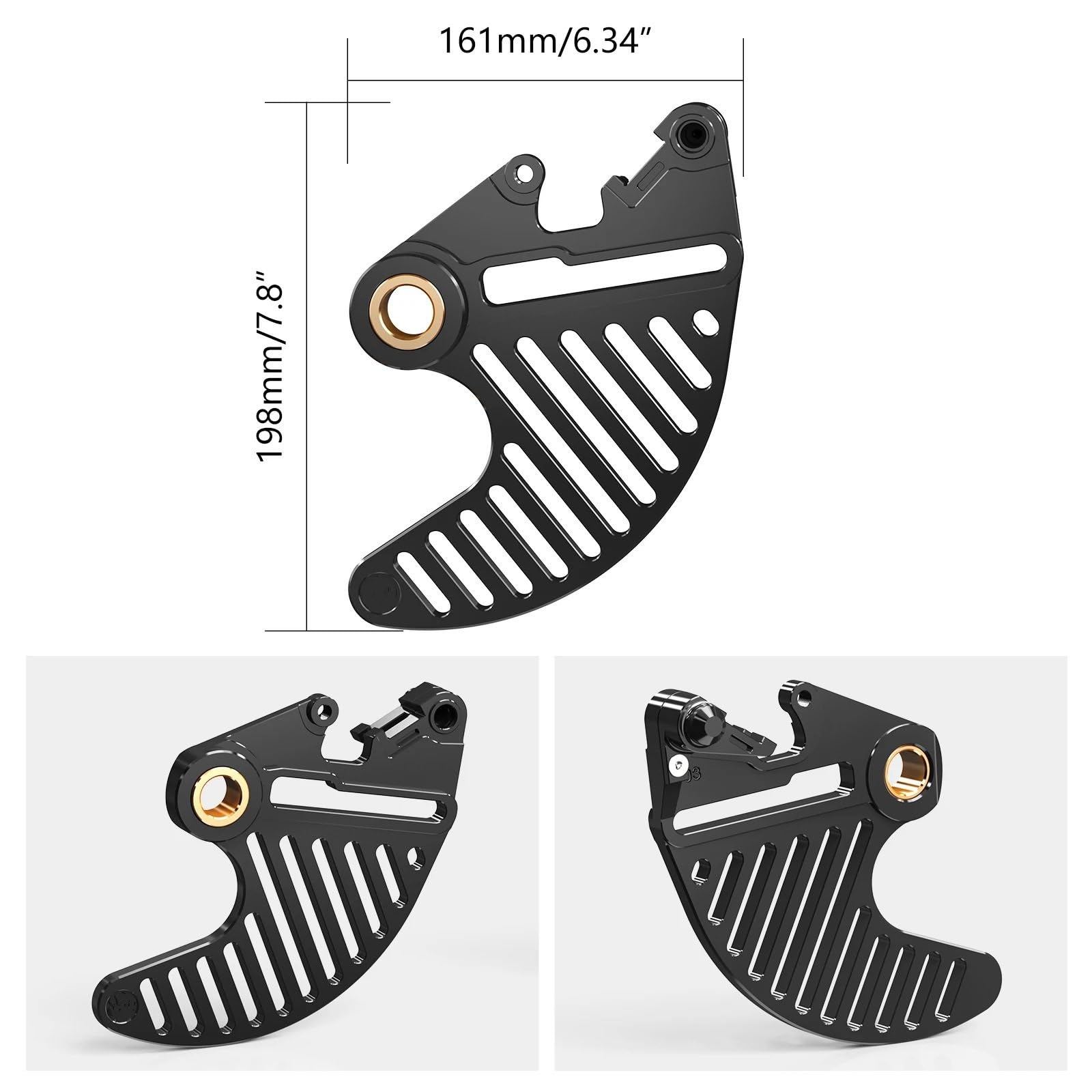 Motorrad Gabelschutz Passend für KTM EXC 300 6D TPI XCW XCFW EXCF 500 450 350 250 200 150 125 2025 2024 SX XC SXF vorne hinten Bremsscheibenschutz(Orange Front)