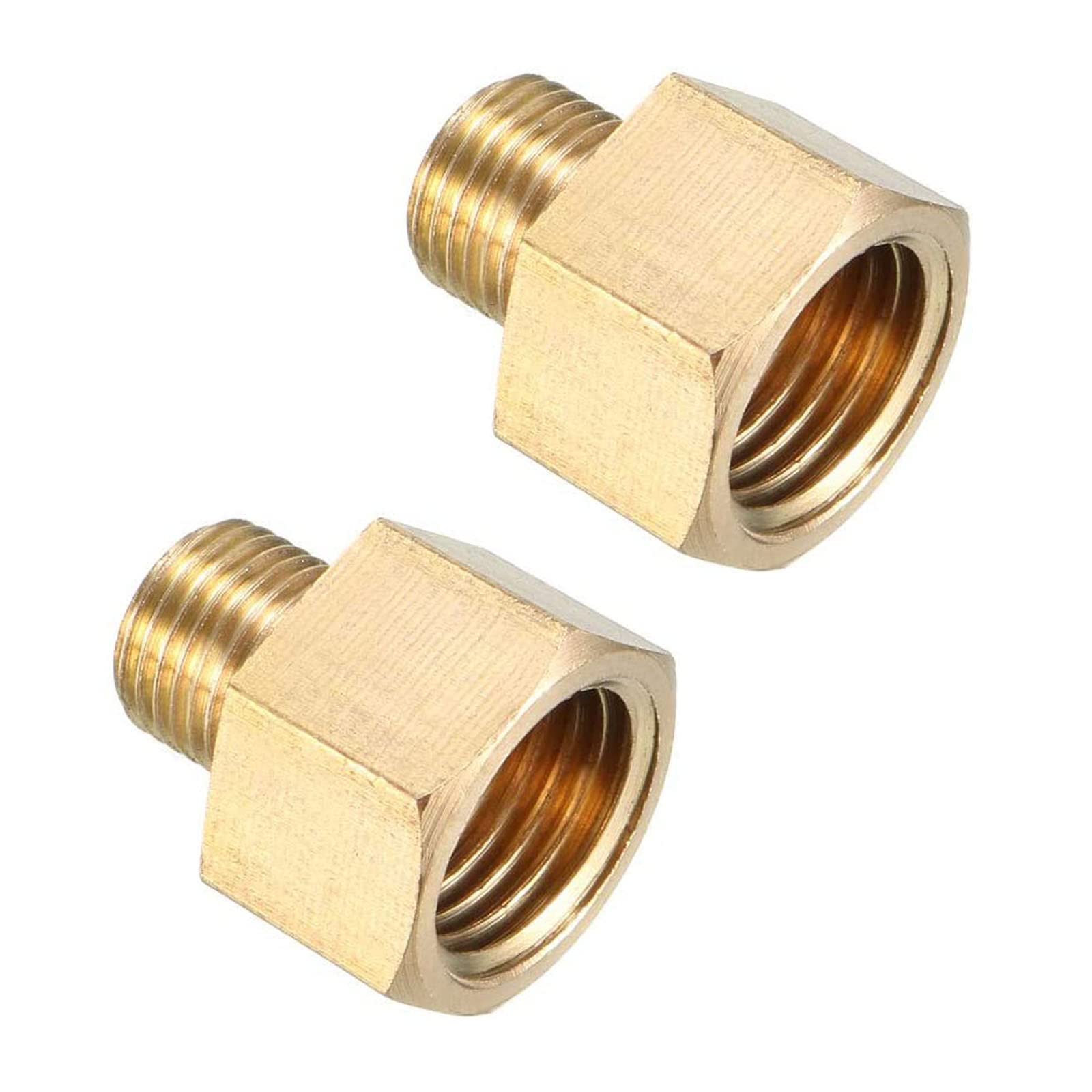 TOP-VIGOR 2 Raccordi Filettati In Ottone G1/4 Maschio X G3/8 Femmina, Connettore Per Tubo Flessibile In Ottone Per Collegare Tubi - Foto 13