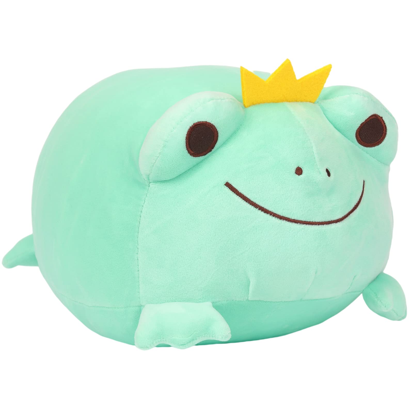 Soft Frog Plush Cuddle Pillow, Chubby Frog Stuffed Animal, Cute Frog Plushie Birthday for Kids Children Toddlers Boys Girls, Stuffed Frog Decor Plush Toy