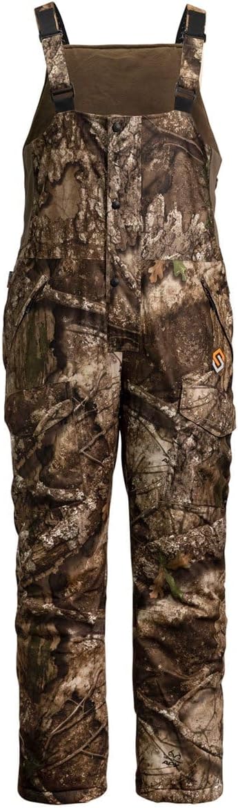 ScentLok Alpha Elite Waterproof Insulated Camo Hunting Bibs, Hunting Clothes for Men