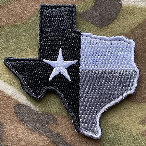 Die-Cut Tactical Texas Patch - Black