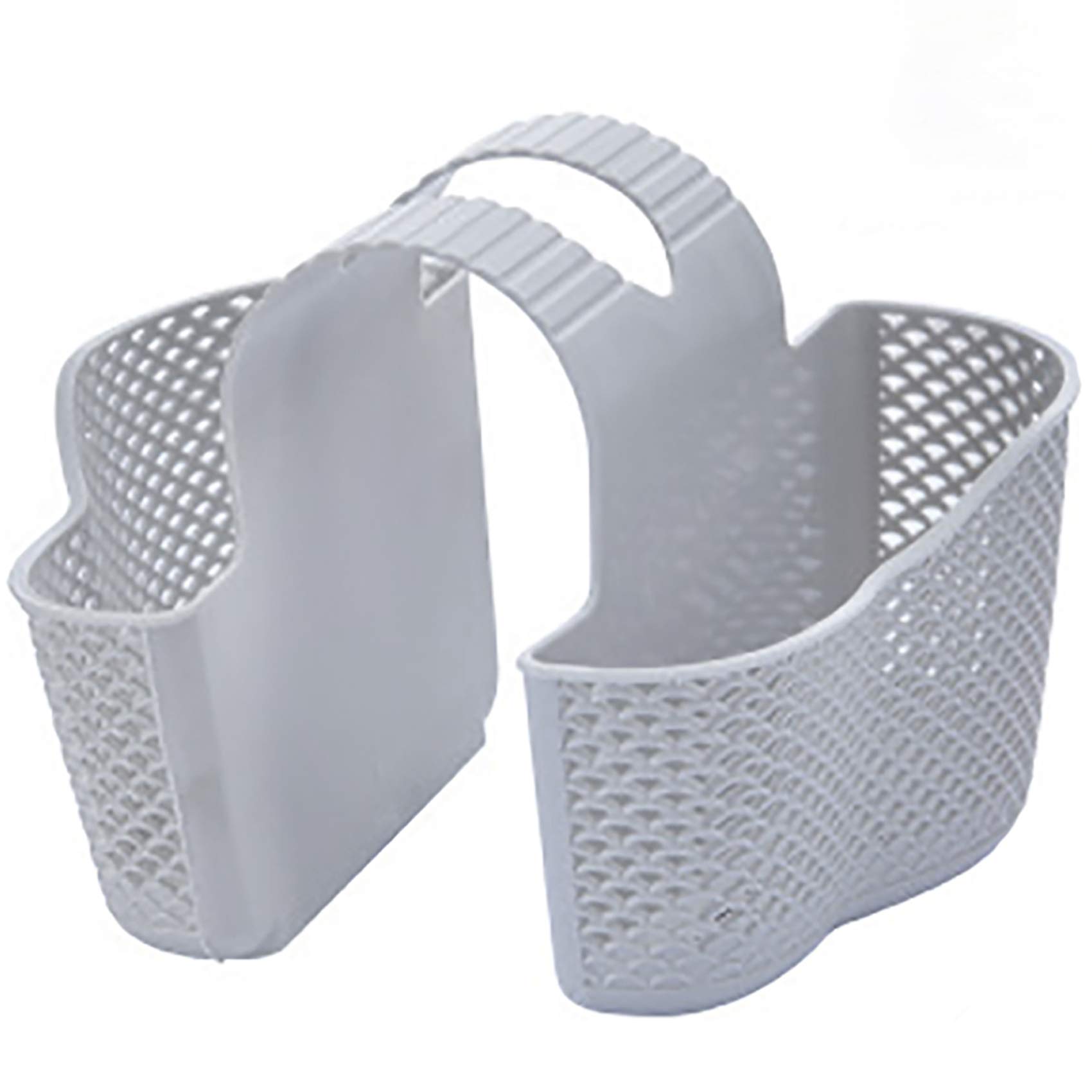 Sink organizer for the kitchen, sink holder basket, bathroom storage - storage of rags, dish brush and sponge in one place - design gray