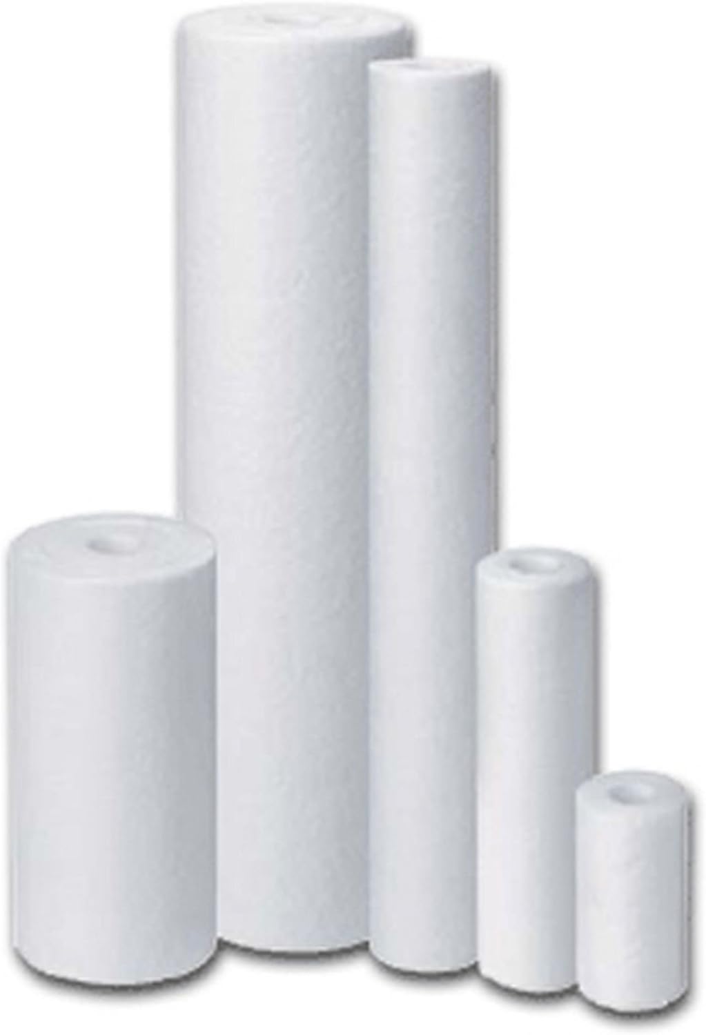 WFD, WF-SP105 2.5"x10" 5 Micron Sediment Water Filter Cartridge, Spun Polypropylene, Fits in 10" Standard Size Housings of Undersink RO or Filtration Systems (1 Pack)