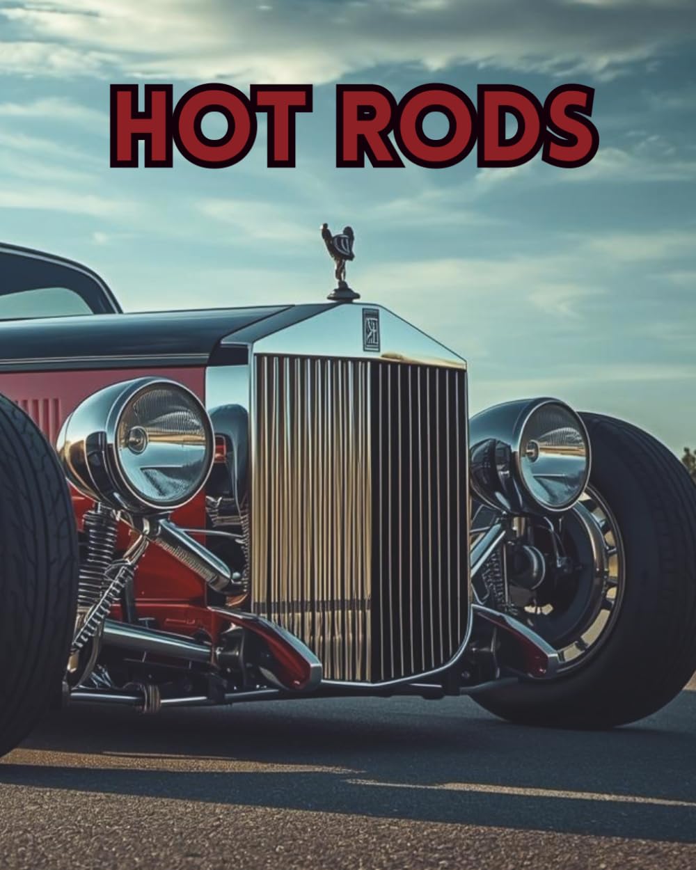 HOT RODS: A colouring book with pages of Hot Rods and Gassers. (Cars for enthusiasts , Muscle Cars, Hot Rods and Torrid Roadsters.)