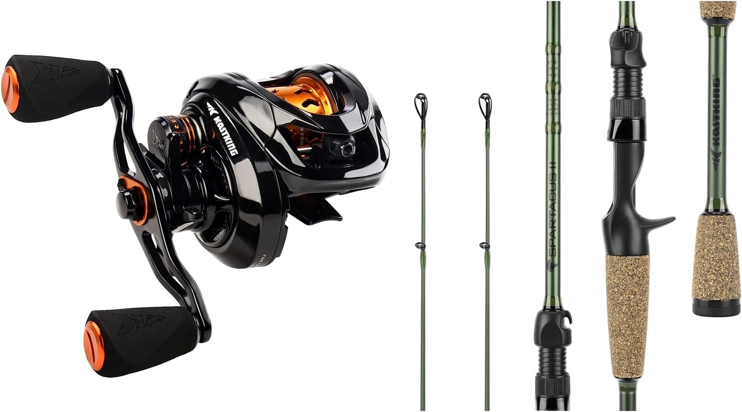 KastKing Zephyr Bait Finesse Fishing Reel and Spartacus II Fishing Rod